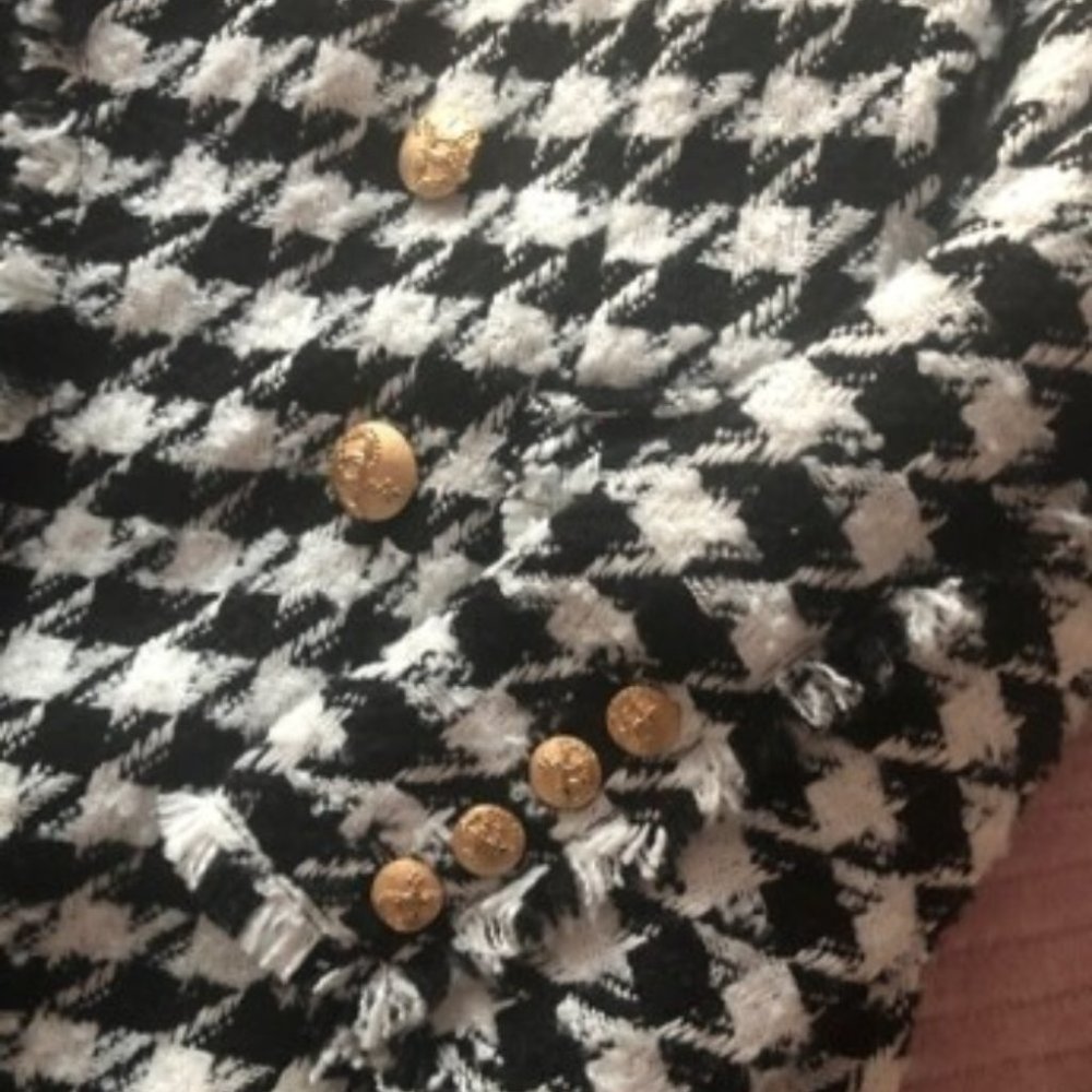 THE CLASSIC Houndstooth Blazer Jacket - Picture 16 of 16